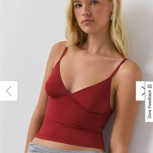 Out From Under Je T'aime Mesh Cropped Cami